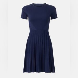 ($345 retail) Jason Wu Midnight Blue Dress size XS drop waist pleated